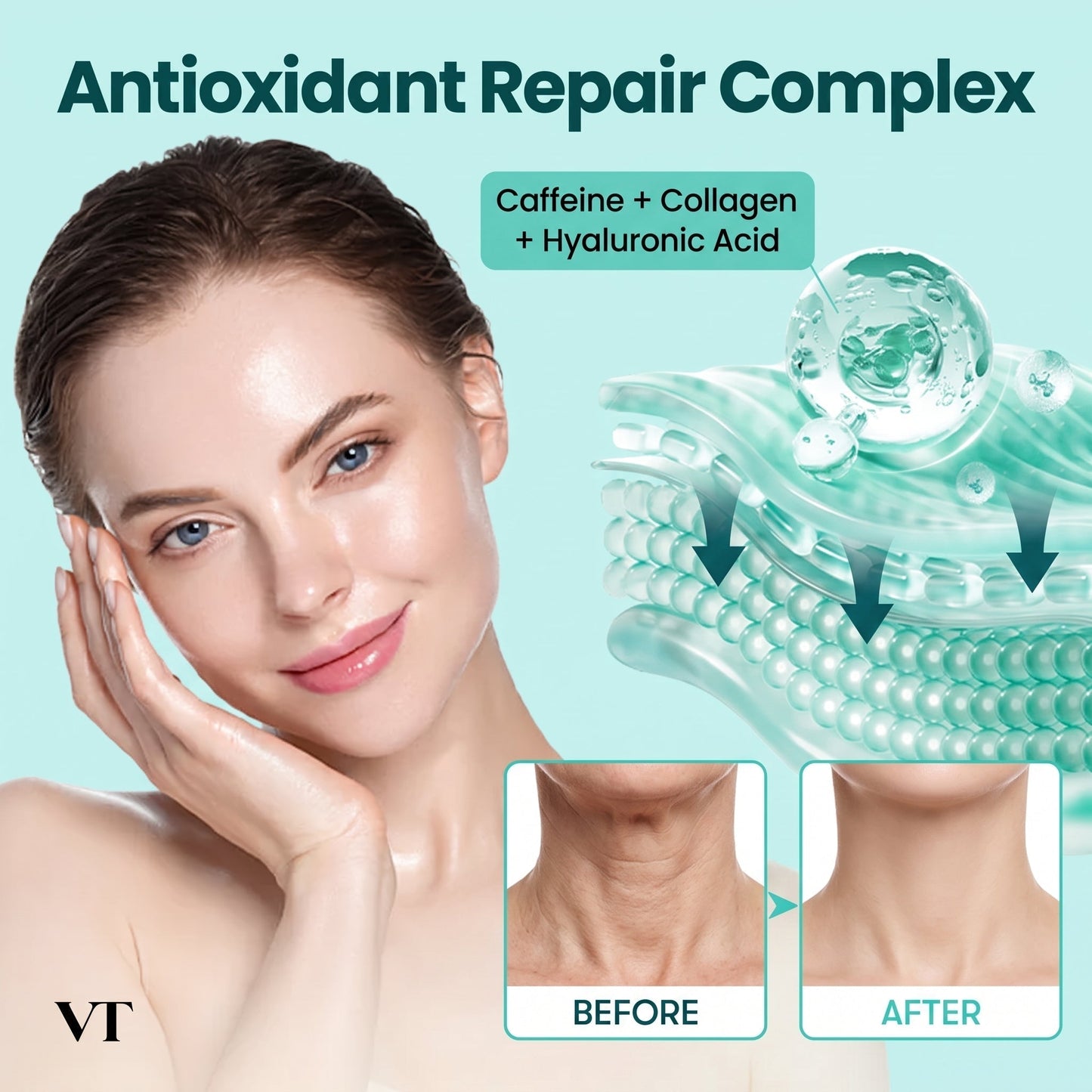 Vitalisys® PDRN Complex Peptide Capsule Cream|Anti aging, firming and lifting muscles Skin care, removal of stretch marks, breast enhancement, removal of chest lines, and skin repair.
