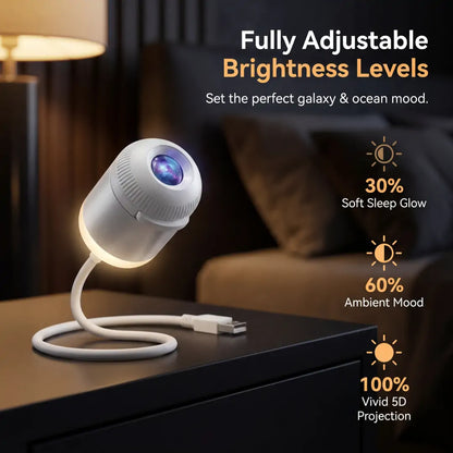 🥇PKNEW® NEXT-GEN SMART PROJECTION HD Smart Dynamic 5D Holographic Night Light Projector🌌