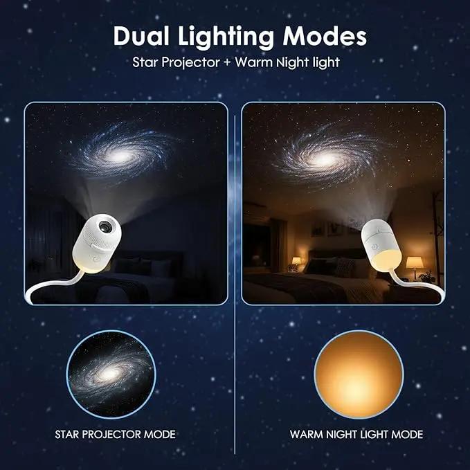 🥇PKNEW® NEXT-GEN SMART PROJECTION HD Smart Dynamic 5D Holographic Night Light Projector🌌
